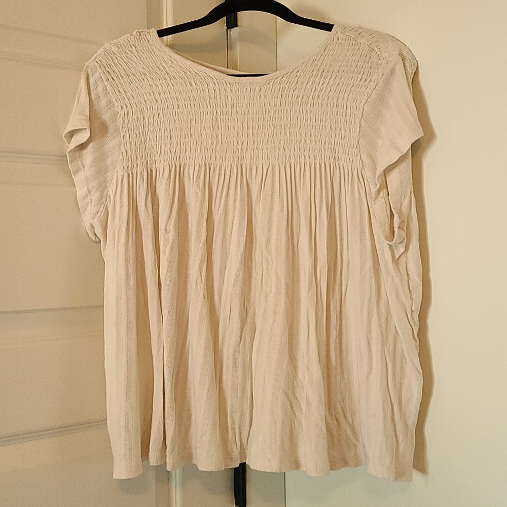 Cream Bohemian top